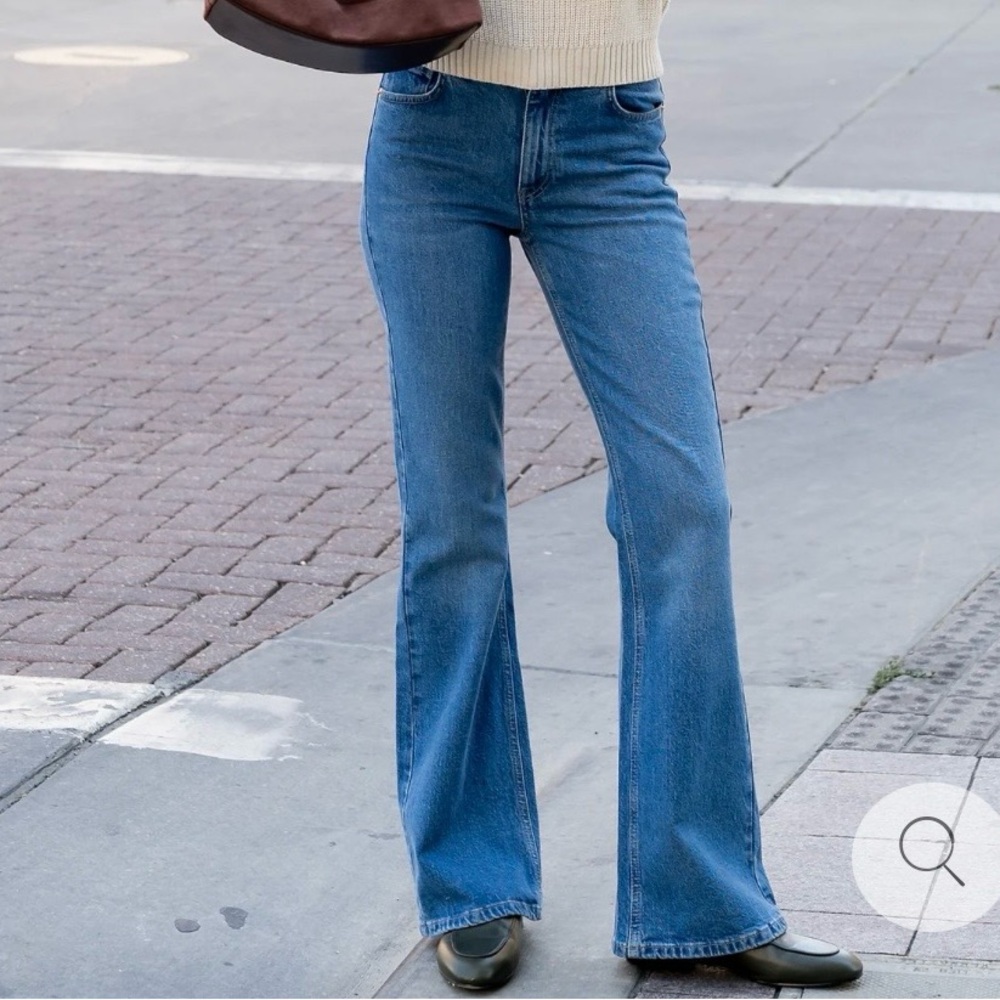 Baltic Born Light Blue Flare Jeans
